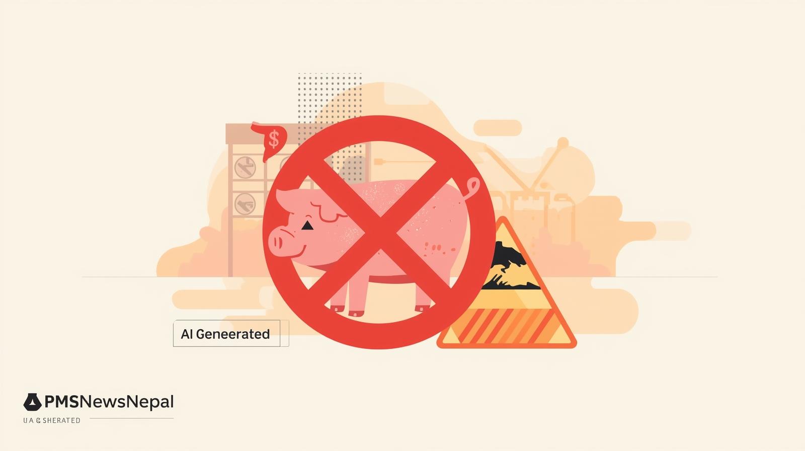 Featured Image of the news article नवलपरासी (पश्चिम)मा संक्रमित पोर्क बिक्री बन्द, अफ्रिकन स्वाइन फीभर पुष्टि