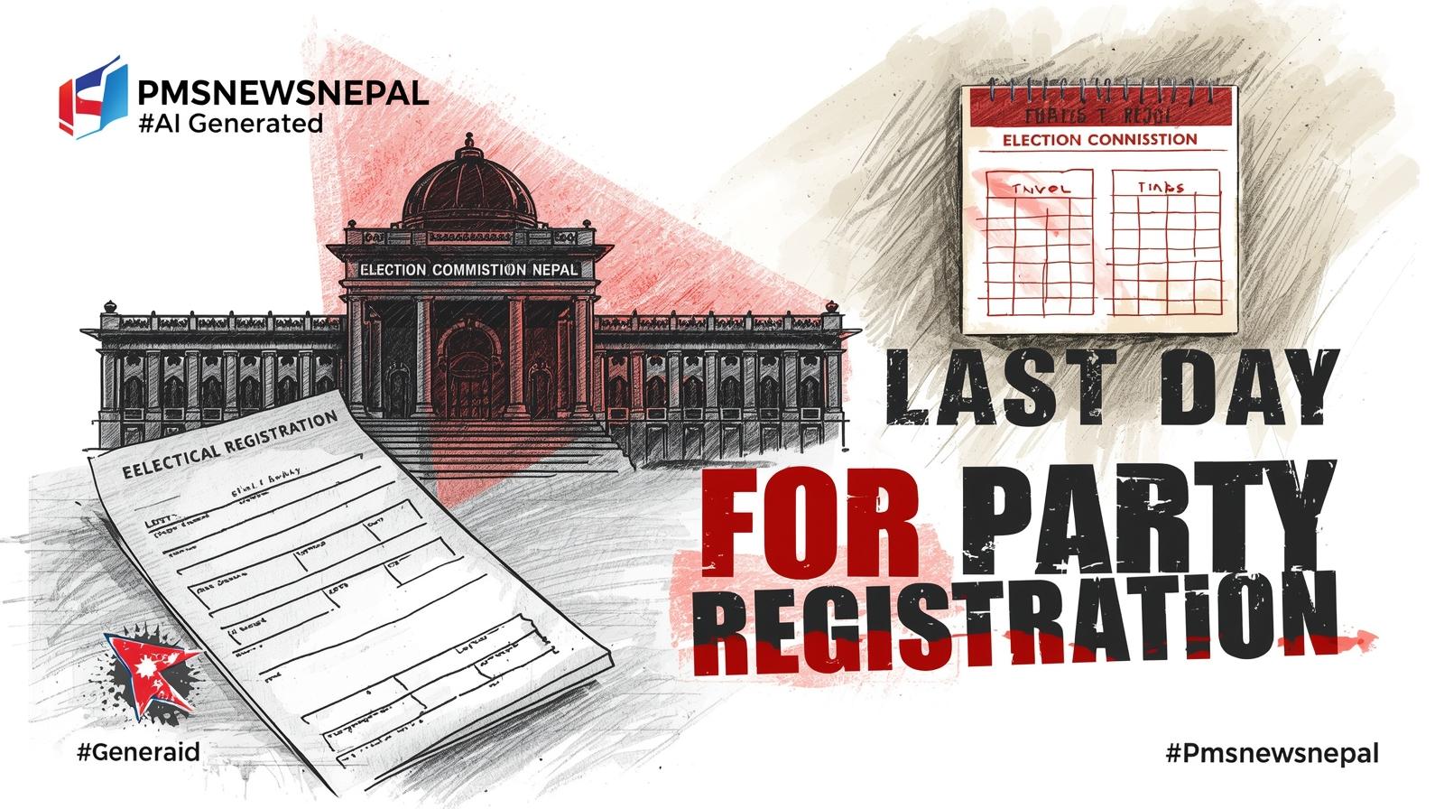 Featured Image of the news article प्रतिनिधिसभा चुनावका लागि दल दर्ताको आज अन्तिम दिन